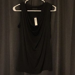 Worthington Sleeveless draped-neck top BRAND NEW